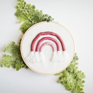 Handmade Rainbow Embroidery